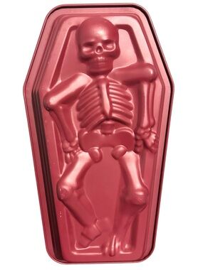 Cook w Color Coffin Skeleton Halloween Cake Pan